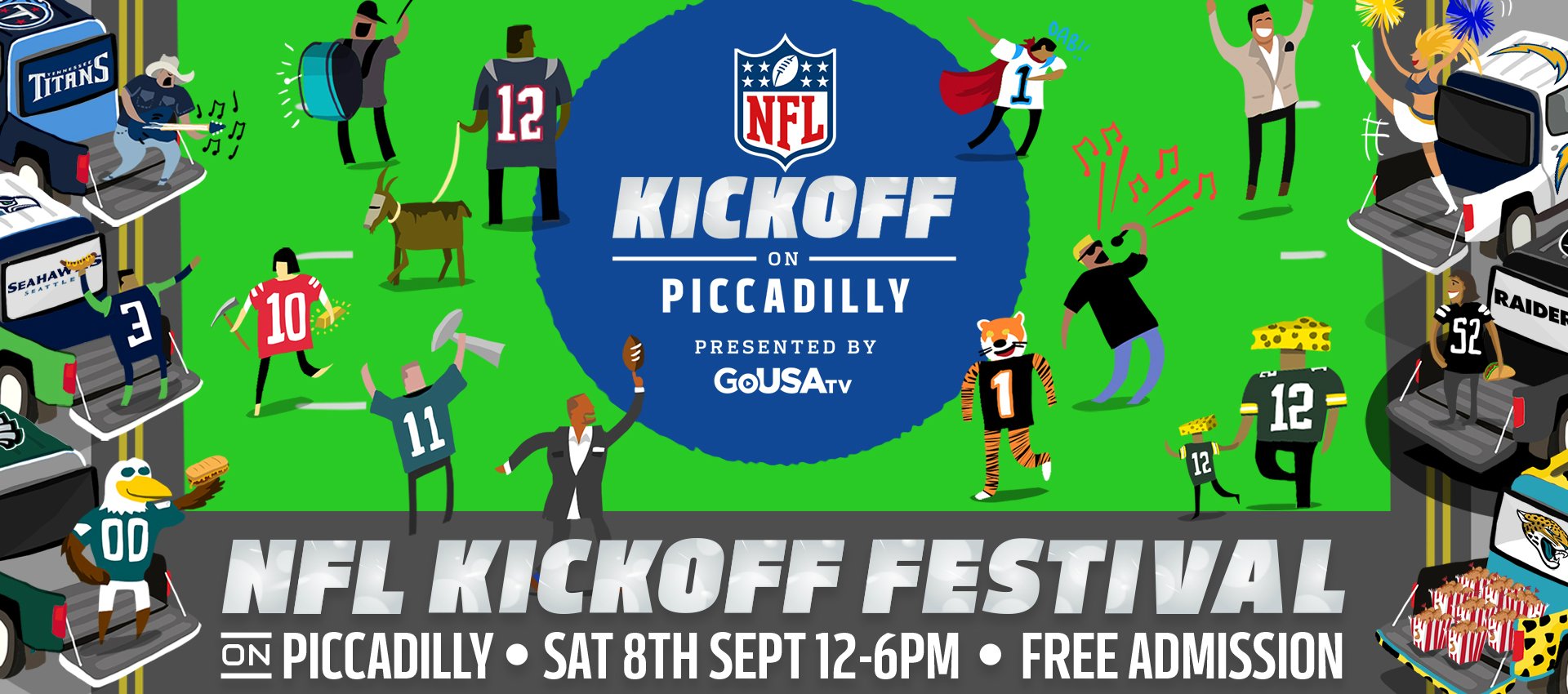 NFL Kickoff On Piccadilly