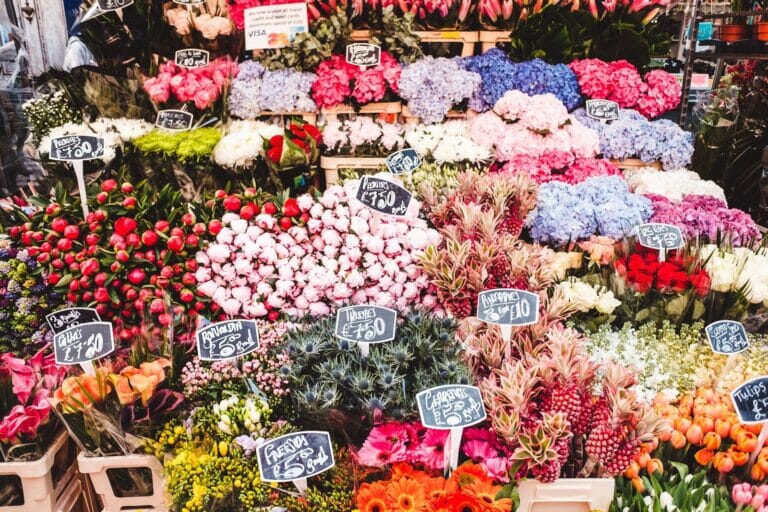 Columbia Road Flower Market Flowers Fresh Coffee And Food Aplenty   Columbia Rd Flower Market 768x512 